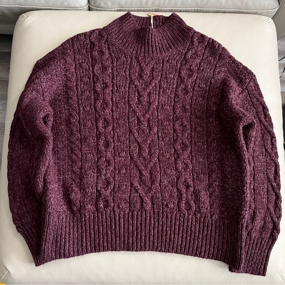NWT - Fat Face Women’s Cable Knit High Neck Sweater - US 10/L - Picture 2 of 10